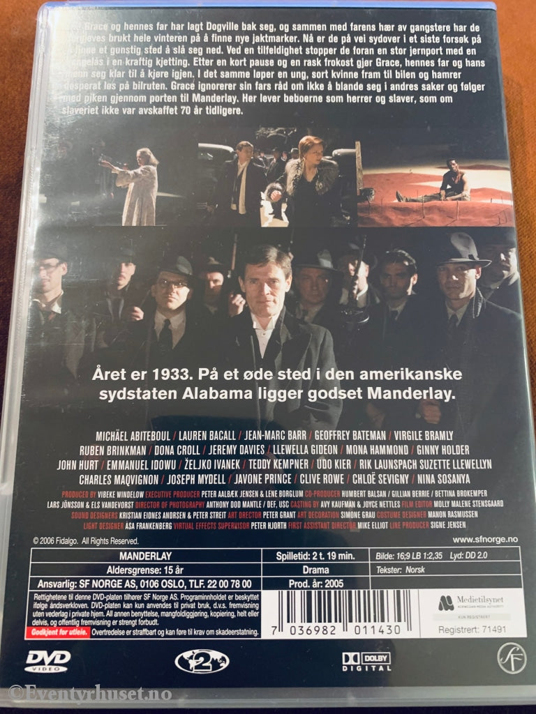 Lars Von Triers Manderlay. 2005. Dvd. Dvd