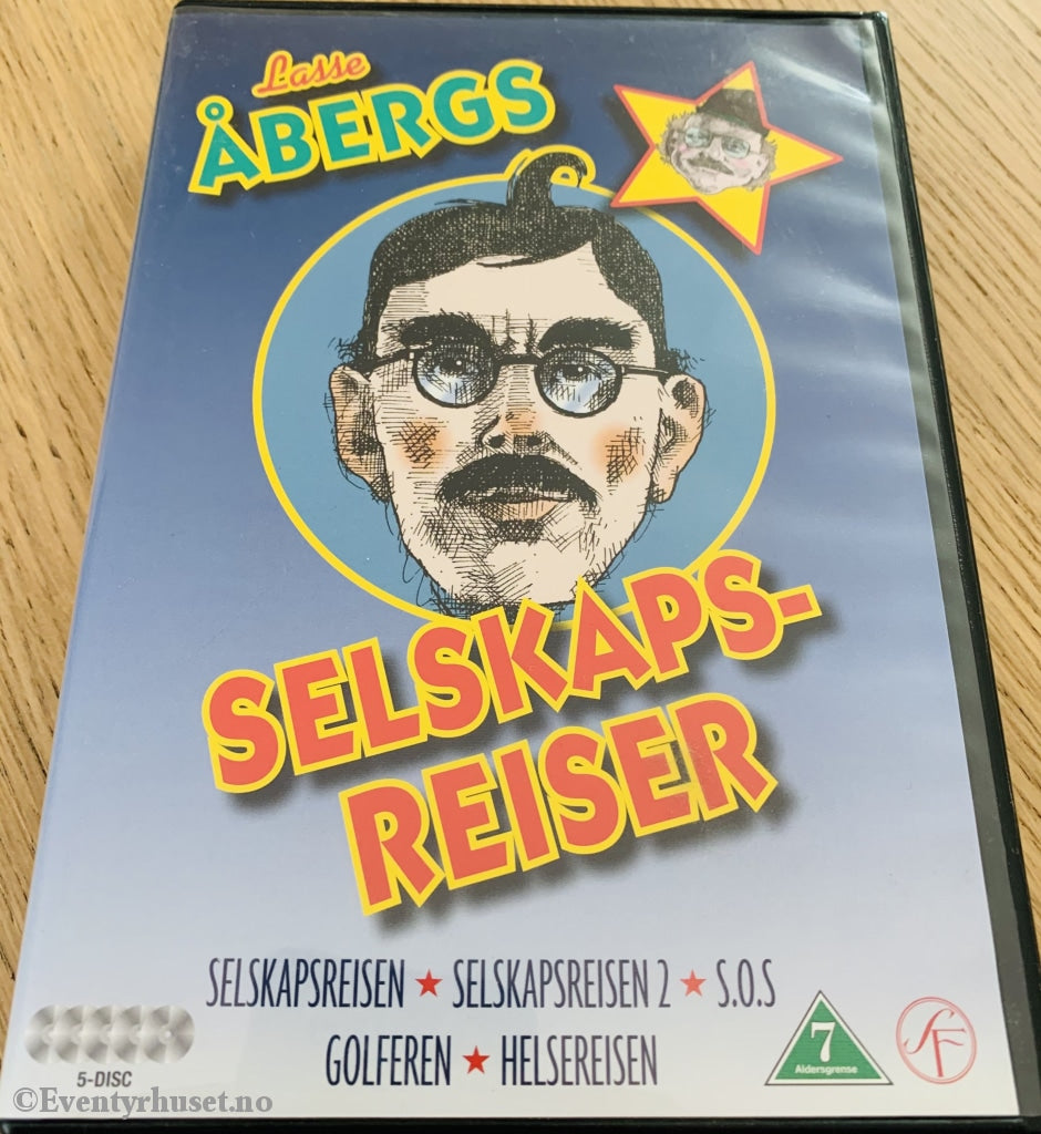 Lasse Åbergs Selskapsreiser. Dvd Samleboks.