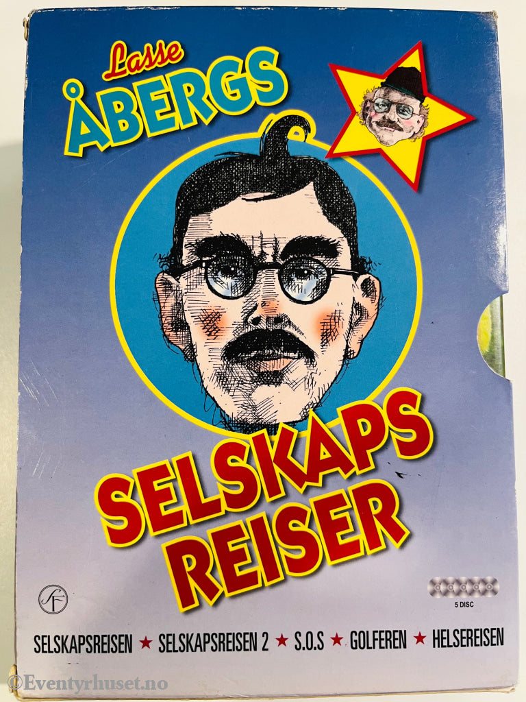 Lasse Åberg’s Selskapsreiser. Dvd Samleboks.