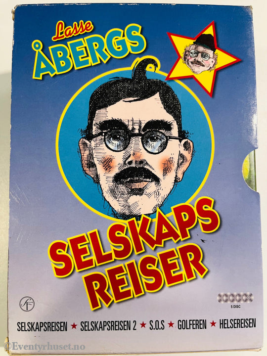 Lasse Åberg’s Selskapsreiser. Dvd Samleboks.