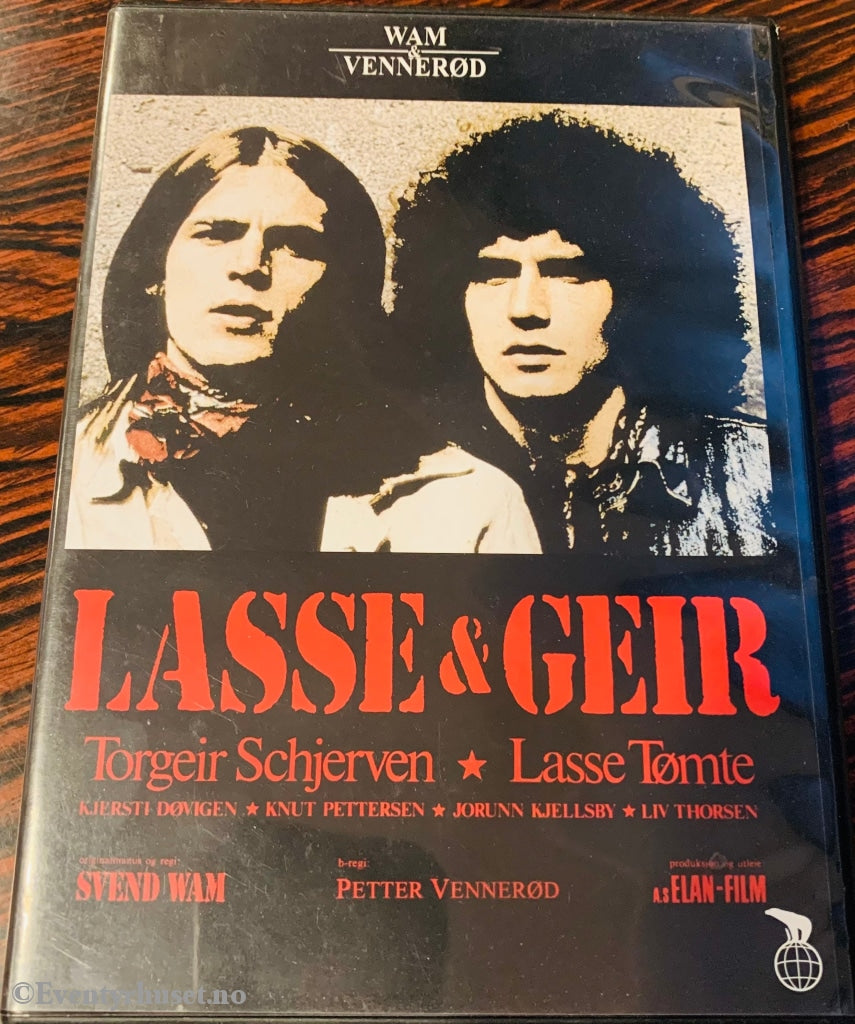 Lasse & Geir (Wam Vennerød) Norsk Klassiker. 1976. Dvd. Dvd