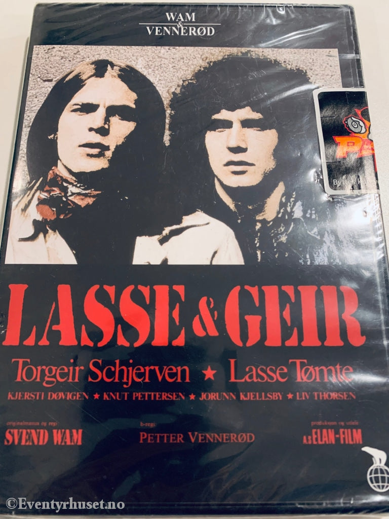 Lasse & Geir (Wam Vennerød) Norsk Klassiker. 1976. Dvd. Ny I Plast! Dvd