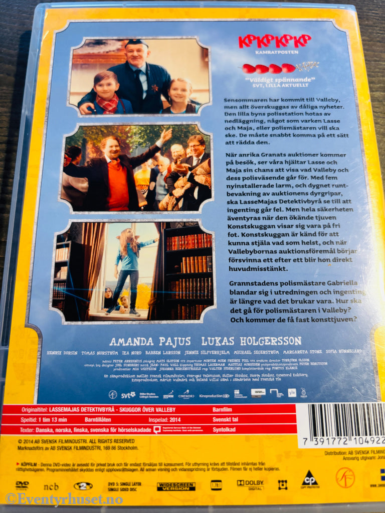 LasseMajas Detektivbyrå – Skuggor över Valleby. DVD.