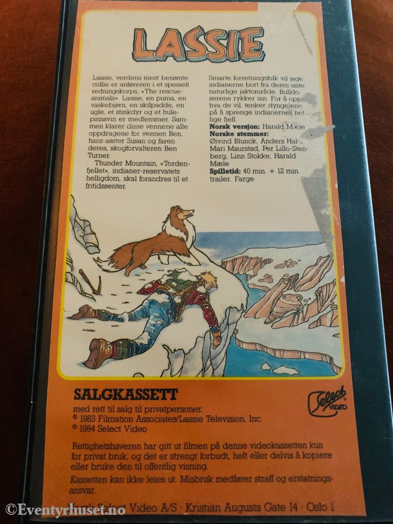 Lassie. 1984. VHS. Slipcase.