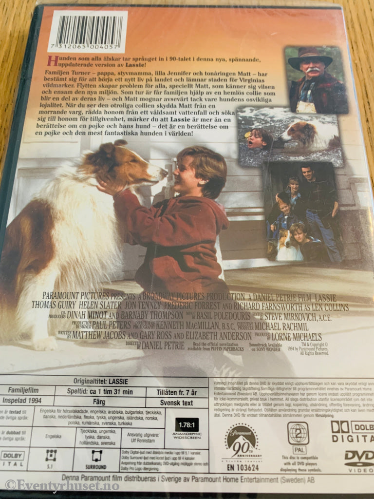 Lassie. 1994. Dvd. Ny I Plast! Dvd