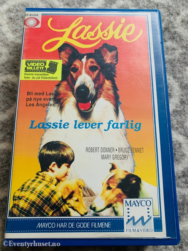 Lassie - Lassies Lever Farlig. Vhs Big Box. Box