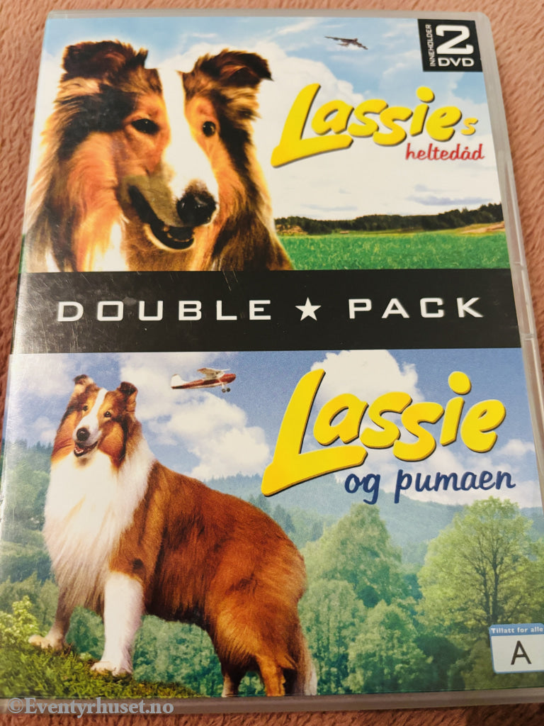 Lassies heltedåd og Lassie og pumaen. DVD.