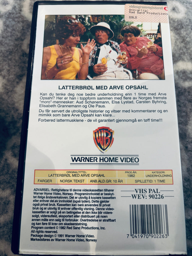 Latterbrøl. 1982/91. VHS. VHS