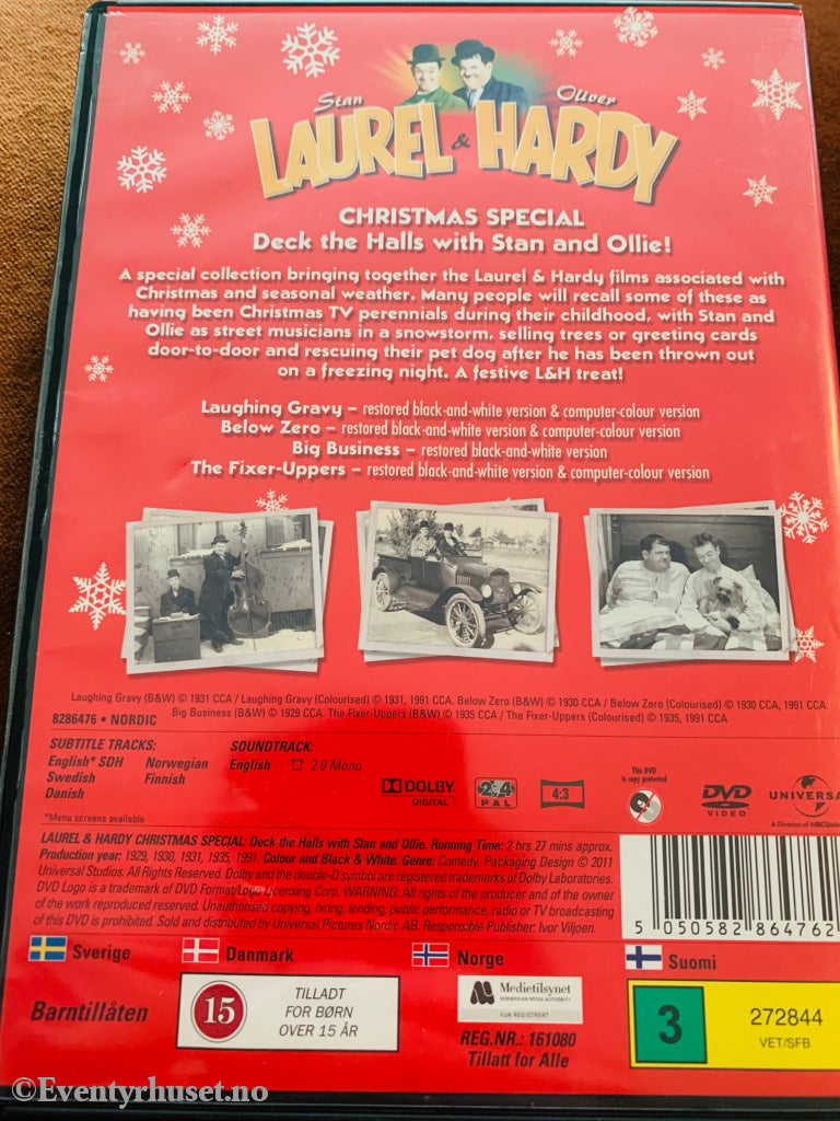 Laurel & Hardy Christmas Special (Helan Halvan). Dvd. Dvd