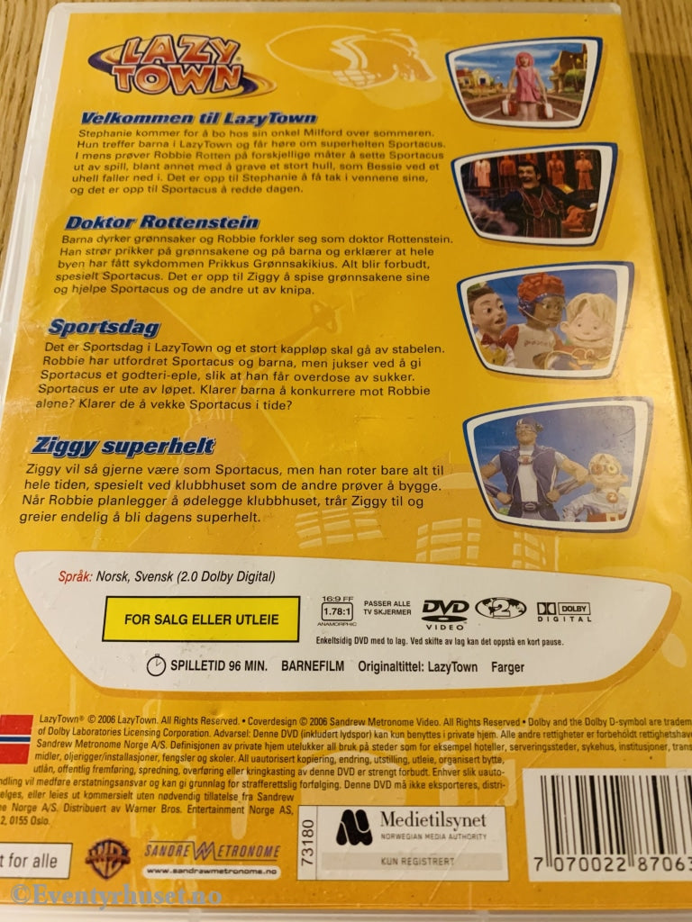 Lazy Town 1. Velkommen til Lazy Town. 2006. DVD. – Eventyrhuset