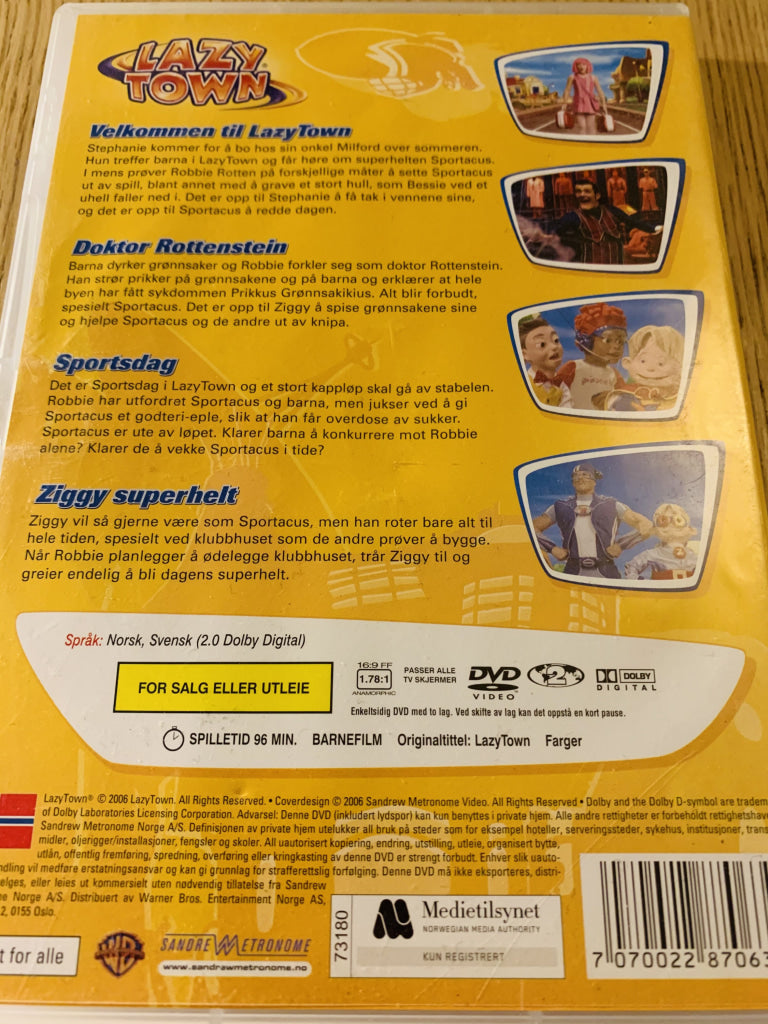 Lazy Town 1. Velkommen Til Town. 2006. Dvd. Dvd
