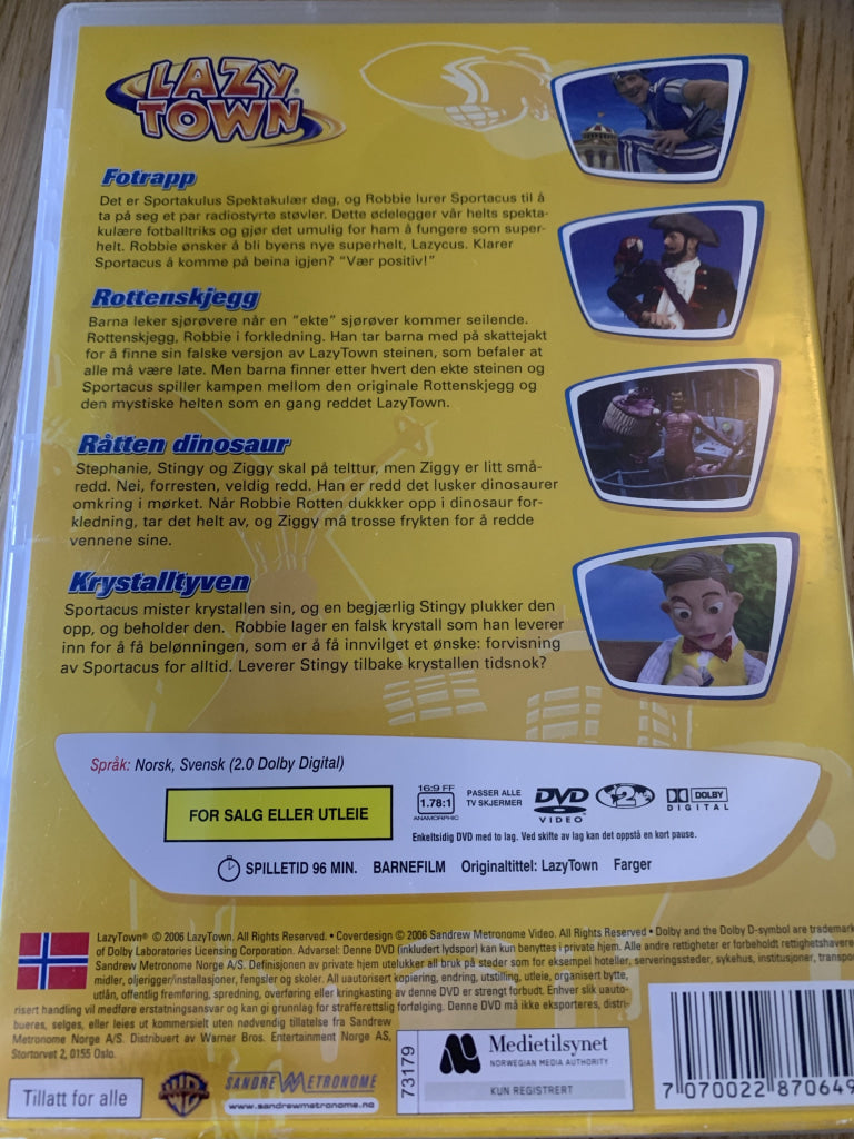 Lazy Town 2. Råtten Dinosaur. 2006. Dvd. Dvd