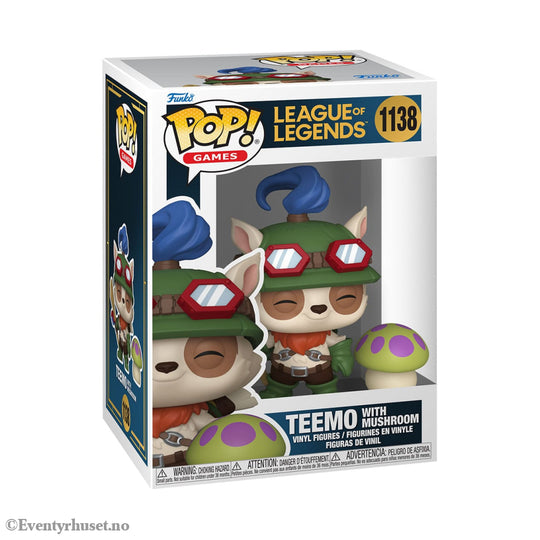 League of Legends POP!&Buddy Games Vinyl Figure Teemo w/Shroom 9 cm Collectibles