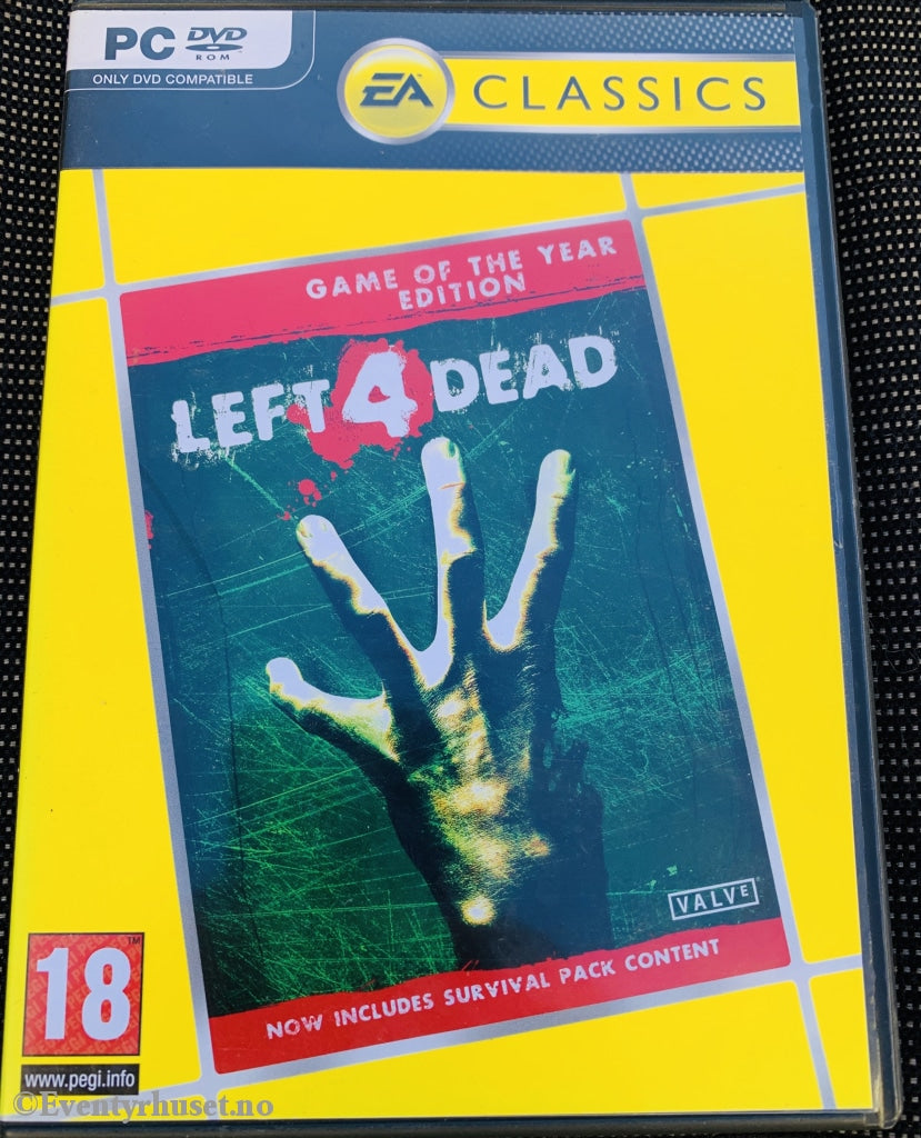 Left 4 Dead (Ea Classics). Pc-Spill. Pc Spill