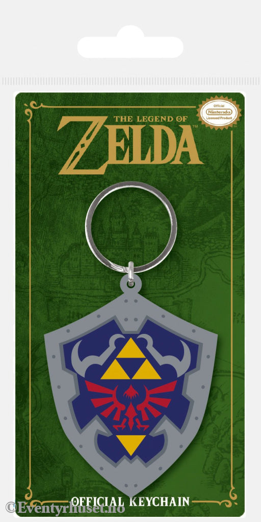 Legend of Zelda Rubber Keychain Hylian Shield 6 cm Fashion & Accessories