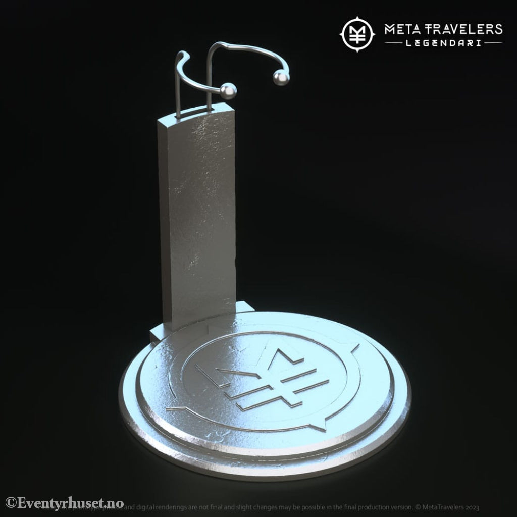 Legendari Action Figure Stand with MetaTravelers Logo Toys