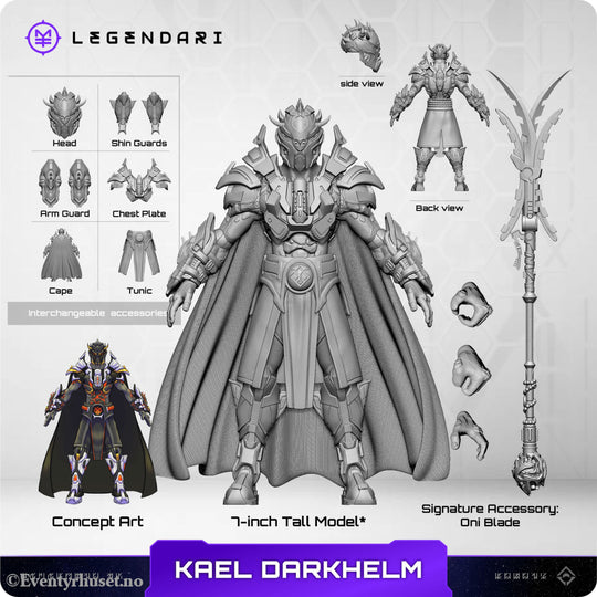 Legendari Actionfigur 1/10 Kael Darkhelm 18 cm Actionfigur
