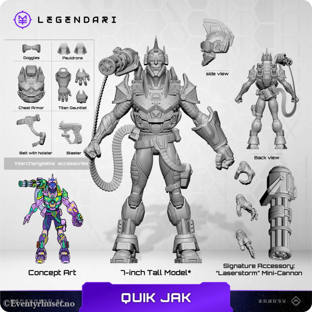 Legendari Actionfigur 1/10 Quik Jak 18 cm Toys