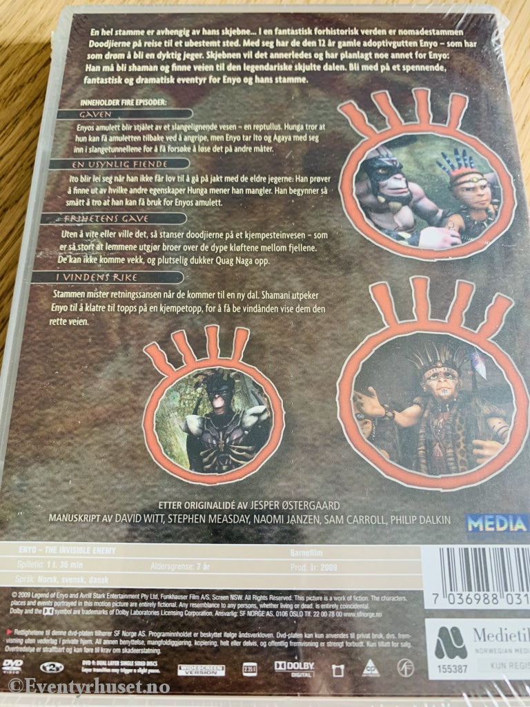 Legenden Om Enyo. En Usynlig Fiende. Del 6-9. 2009. Dvd Ny I Plast!