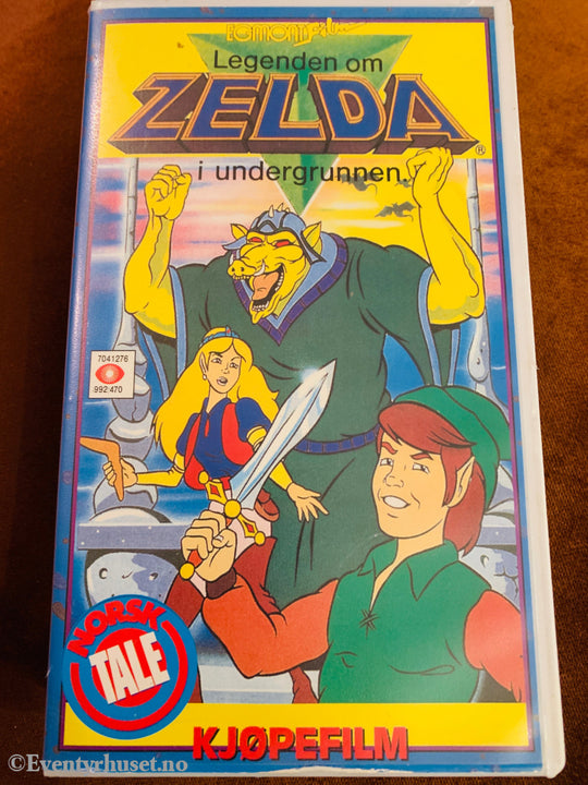 Legenden om Zelda: I Undergrunnen. VHS.