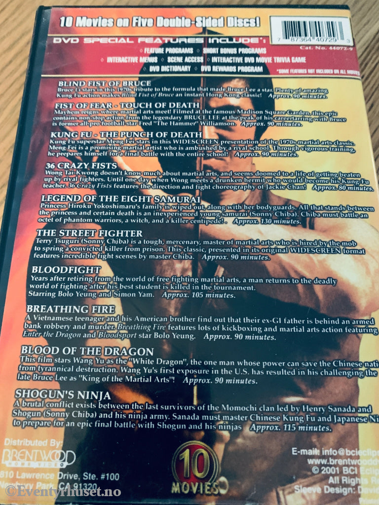 Legends of Kung Fu – 10 Movies Collection. 2004. DVD samleboks