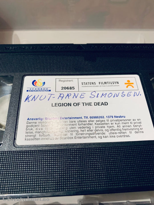 Legion Of The Dead. 2001. Vhs. Vhs