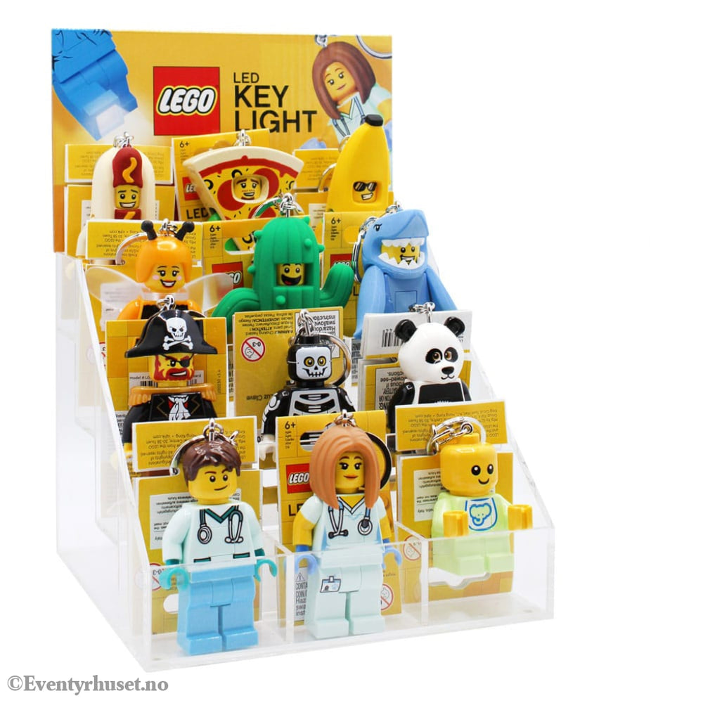 LEGO Acryl Counter Display with 12 Light-Up Keychains Home & Gifts