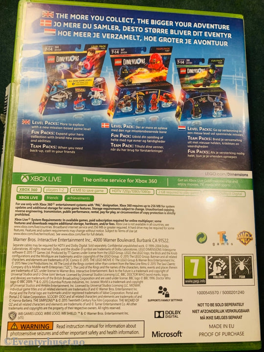 Lego Dimensions. Xbox 360.