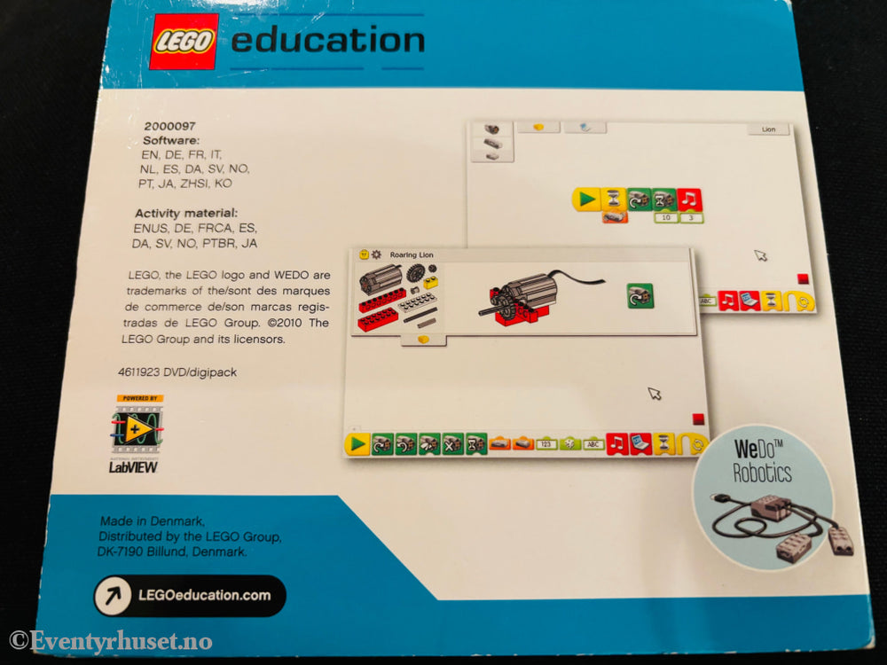LEGO Education WeDo Software v1.2 and Activity Pack. PC.