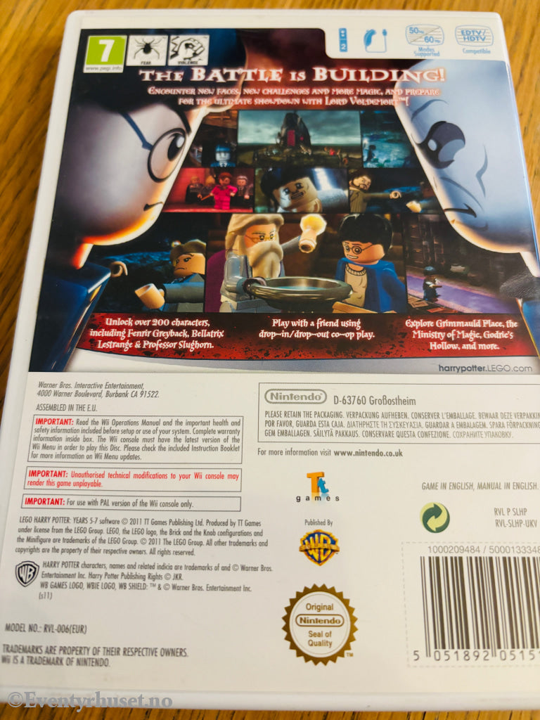 LEGO Harry Potter Years 5-7. Wii. Wii