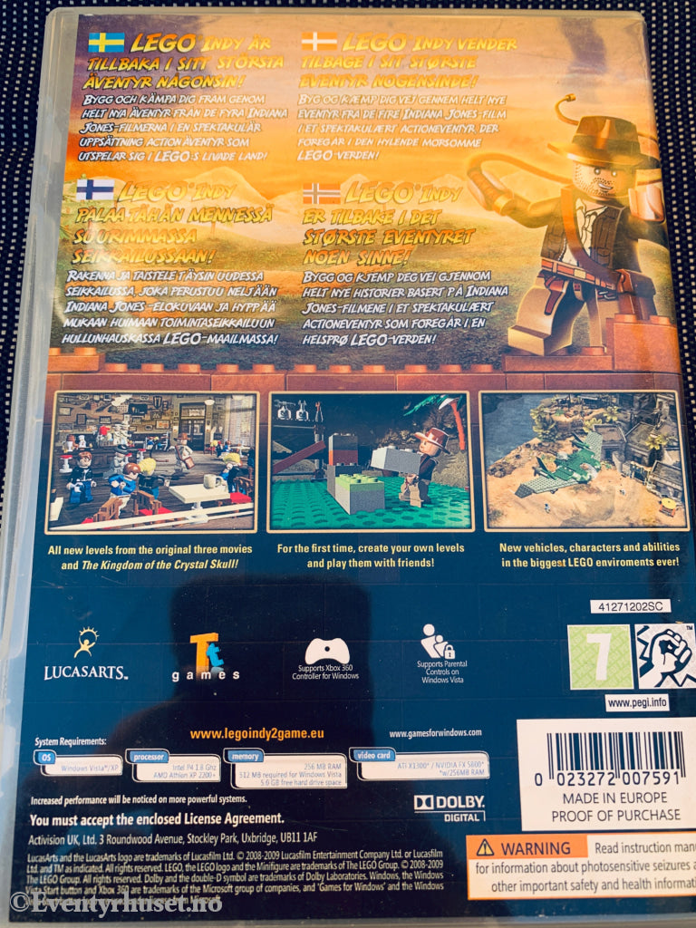 LEGO Indiana Jones 2: The Adventure Continues, 2009. PC-spill.
