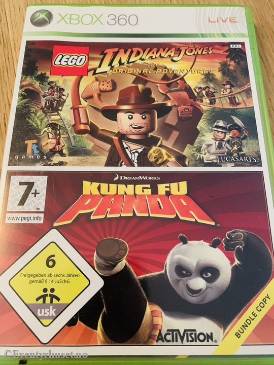 Lego Indiana Jones / Kung Fu Panda. Xbox 360 Spill.