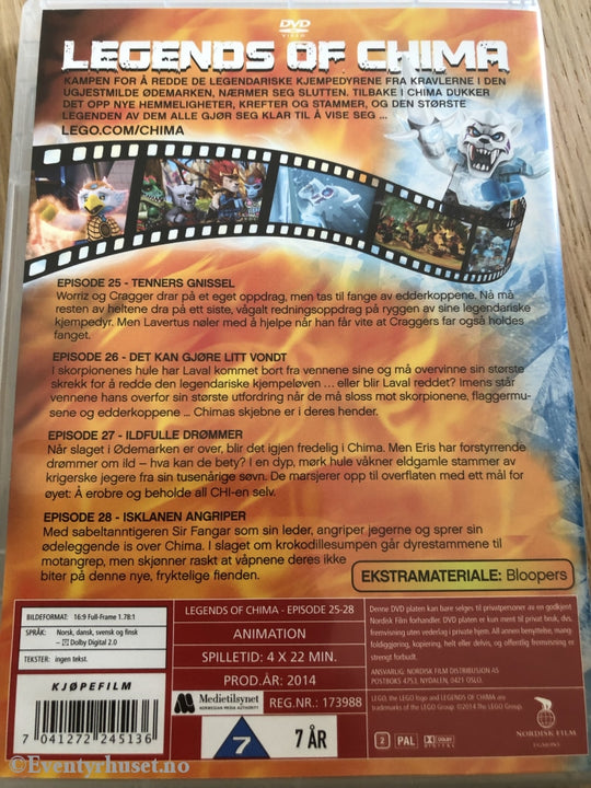 Lego Legends Of Chima. Episode 25-28. Dvd. Dvd