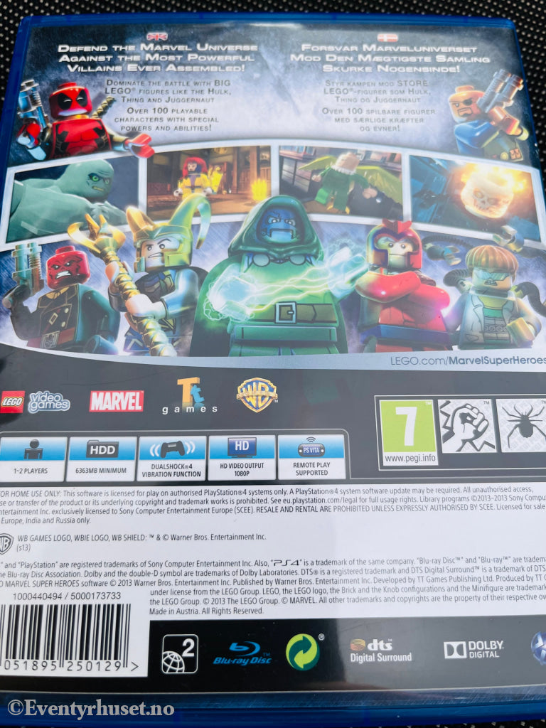 Lego Marvel Super Heroes. Ps4. Ps4