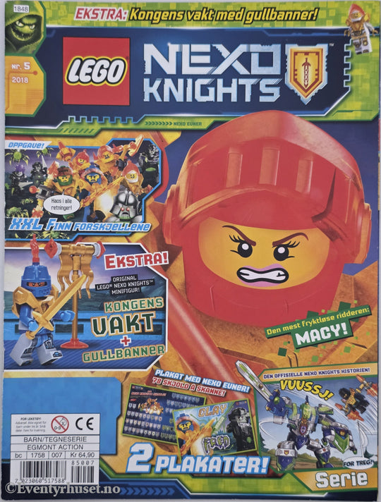 LEGO Nexo Knights Nr. 5/2018 . Aktivitetshefte.