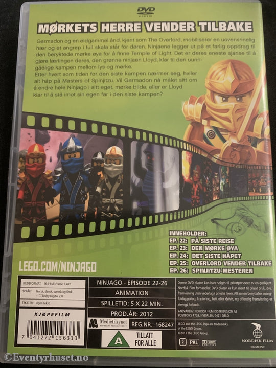 Lego Ninjago. Episode 22-26. Dvd. Dvd