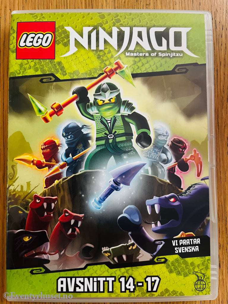 LEGO Ninjago: Masters of Spinjitzu Avsnitt 14–17 2012 DVD. Svensk utgave.
