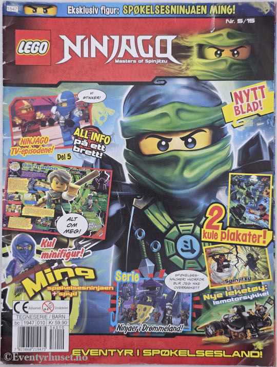 LEGO Ninjago Nr. 5/2015 – Spøkelsesninjaen Ming . Aktivitetshefte.