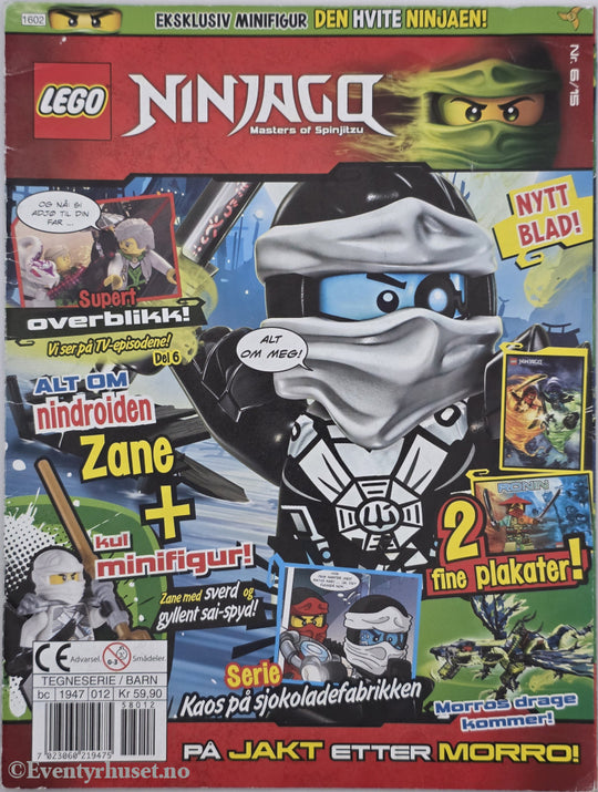 LEGO Ninjago Nr. 6/2015 – Den hvite ninjaen . Aktivitetshefte.