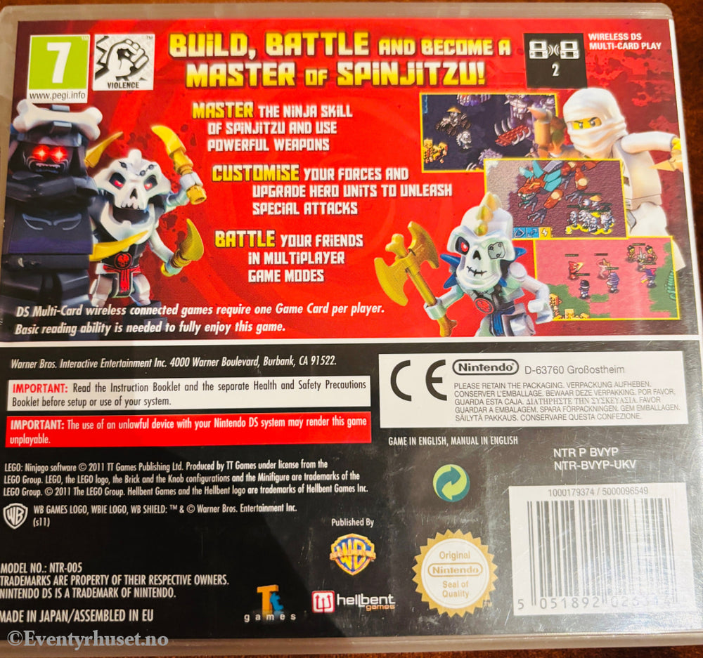LEGO Ninjago: The Videogame, 2011. Nintendo DS-spill.