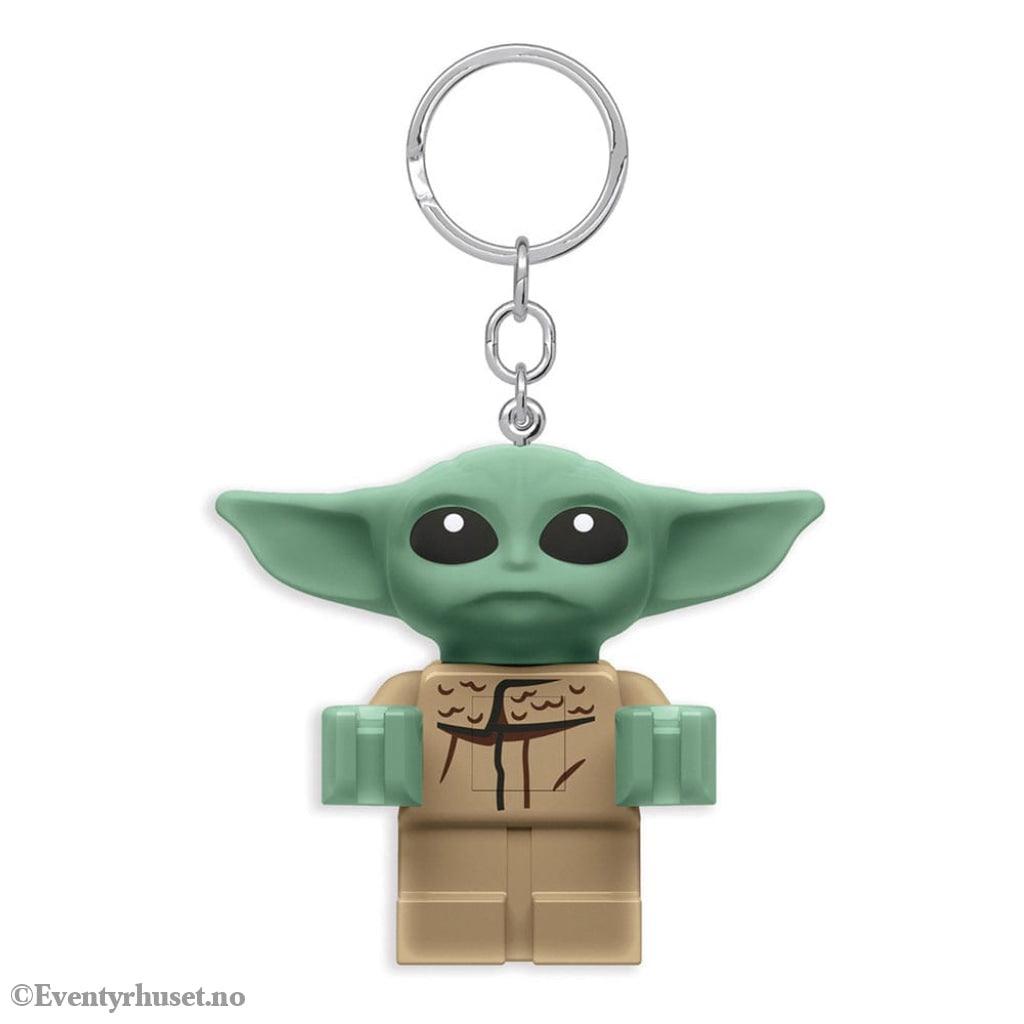 LEGO Star Wars The Mandalorian Light-Up Keychain Grogu 8 cm Fashion & Accessories