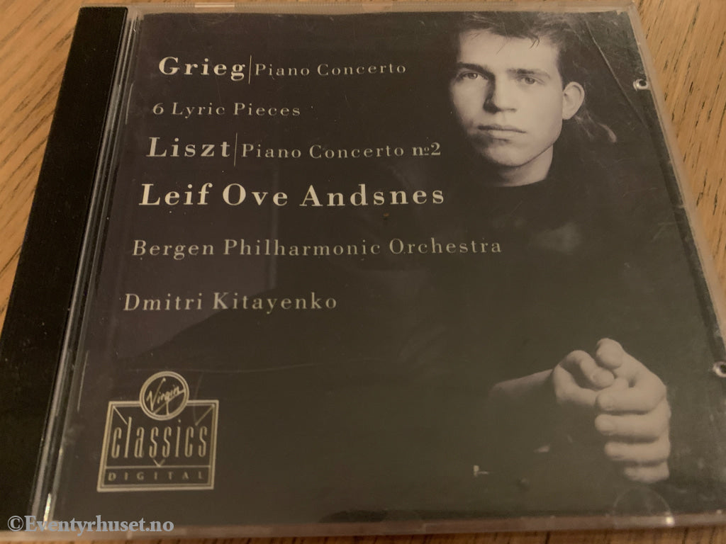 Leif Ove Andsnes – Grieg: Piano Concerto / Liszt: Piano Concerto No. 2. 1993. CD.