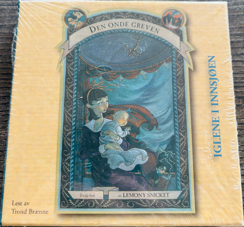 Lemony Snicket – Den onde greven: Iglene i innsjøen. Lydbok på CD. Ny i plast!