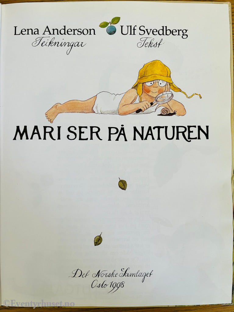 Lena Anderson. 1983. Mari Ser På Naturen. Fortelling