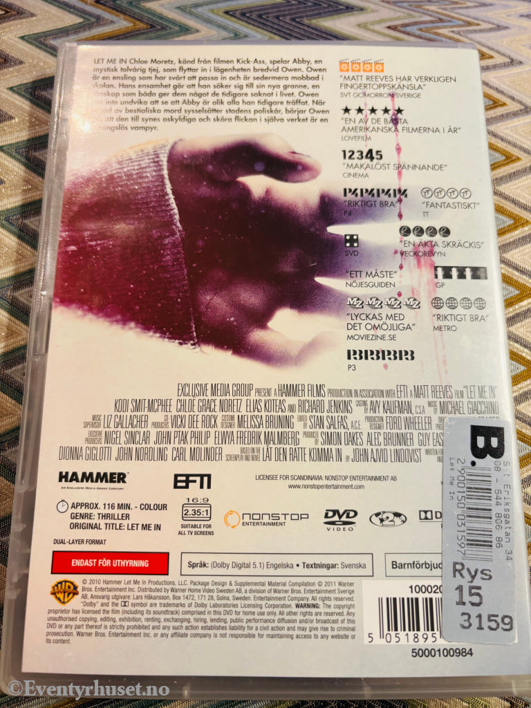 Let Me In. DVD.