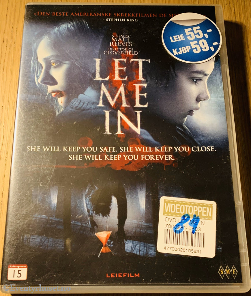 Let Me In. Dvd Leiefilm.