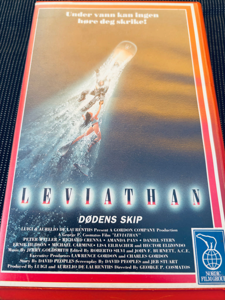 Leviathan - Dødens skip. 1989. VHS Big Box. VHS Big Box