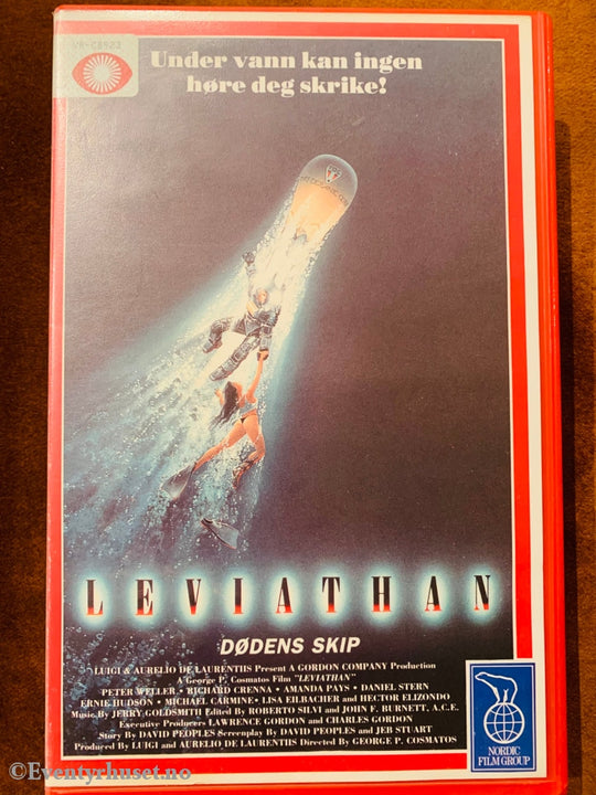 Leviathan - Dødens Skip. 1989. Vhs Big Box.