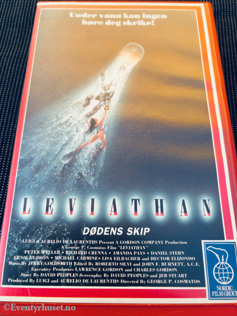 Leviathan - Dødens skip. 1989. VHS Big Box. VHS Big Box