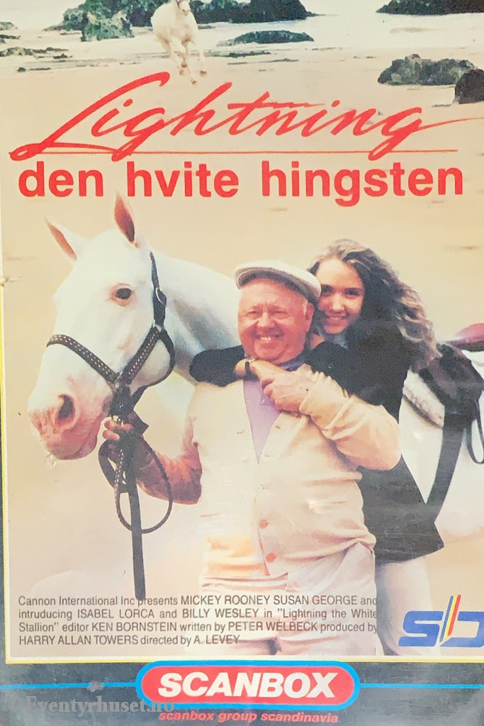 Lightning - Den Hvite Hingsten. 1986. Vhs Big Box. Box